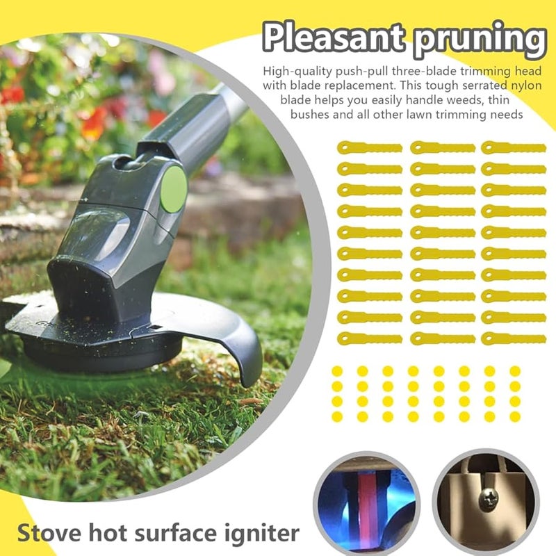 30 قطعة من شفرات القص البديلة من النايلون بطول 4.1 بوصة متوافقة مع إيكو وستيهل وهوسكفارنا - Image 5